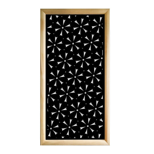 DAISY - Moduli Decorativi in Legno e PVC Colore: nero, Misura: 47x94 cm