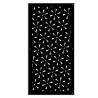 DAISY - Pannello in PVC traforato - Parasole Misura: 98x198 cm, Colore: nero