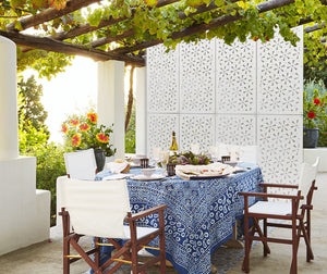 DAISY - Pannello in PVC traforato - Parasole Colore: bianco, Misura: 50x150 cm