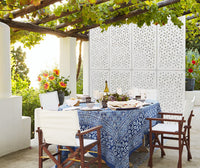 DAISY - Pannello in PVC traforato - Parasole Colore: bianco, Misura: 73x148 cm