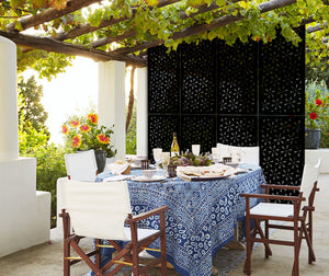 DAISY - Pannello in PVC traforato - Parasole Misura: 98x198 cm, Colore: nero