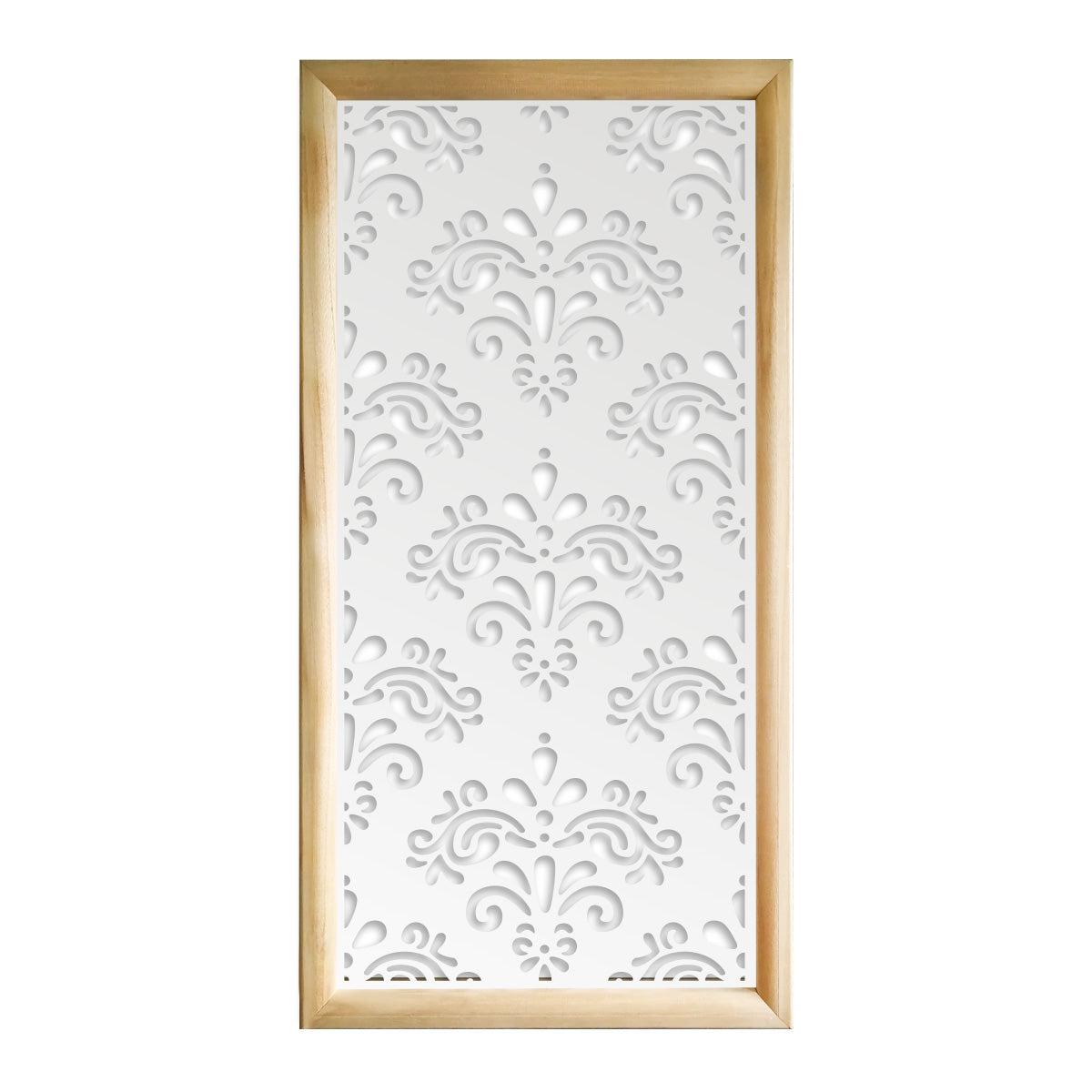 DAMASCO - Moduli Decorativi in Legno e PVC Colore: bianco, Misura: 47x94 cm