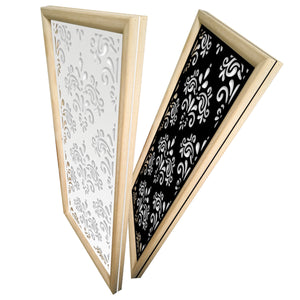 DAMASCO - Moduli Decorativi in Legno e PVC Colore: bianco, Misura: 47x94 cm