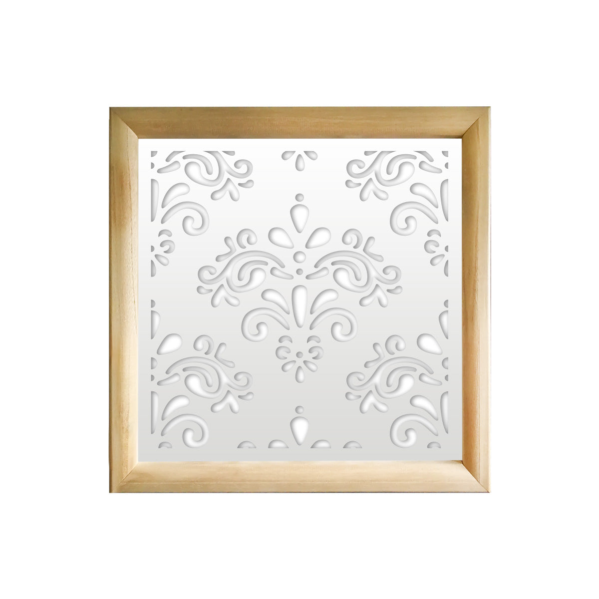 DAMASCO - Moduli Decorativi in Legno e PVC Colore: bianco, Misura: 73x73 cm