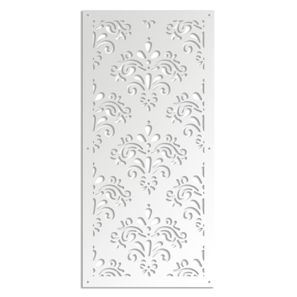 DAMASCO - Pannello in PVC traforato - Parasole Colore: bianco, Misura: 50x150 cm