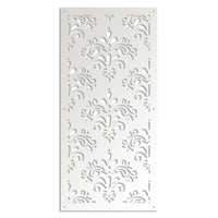 DAMASCO - Pannello in PVC traforato - Parasole Colore: bianco, Misura: 50x150 cm