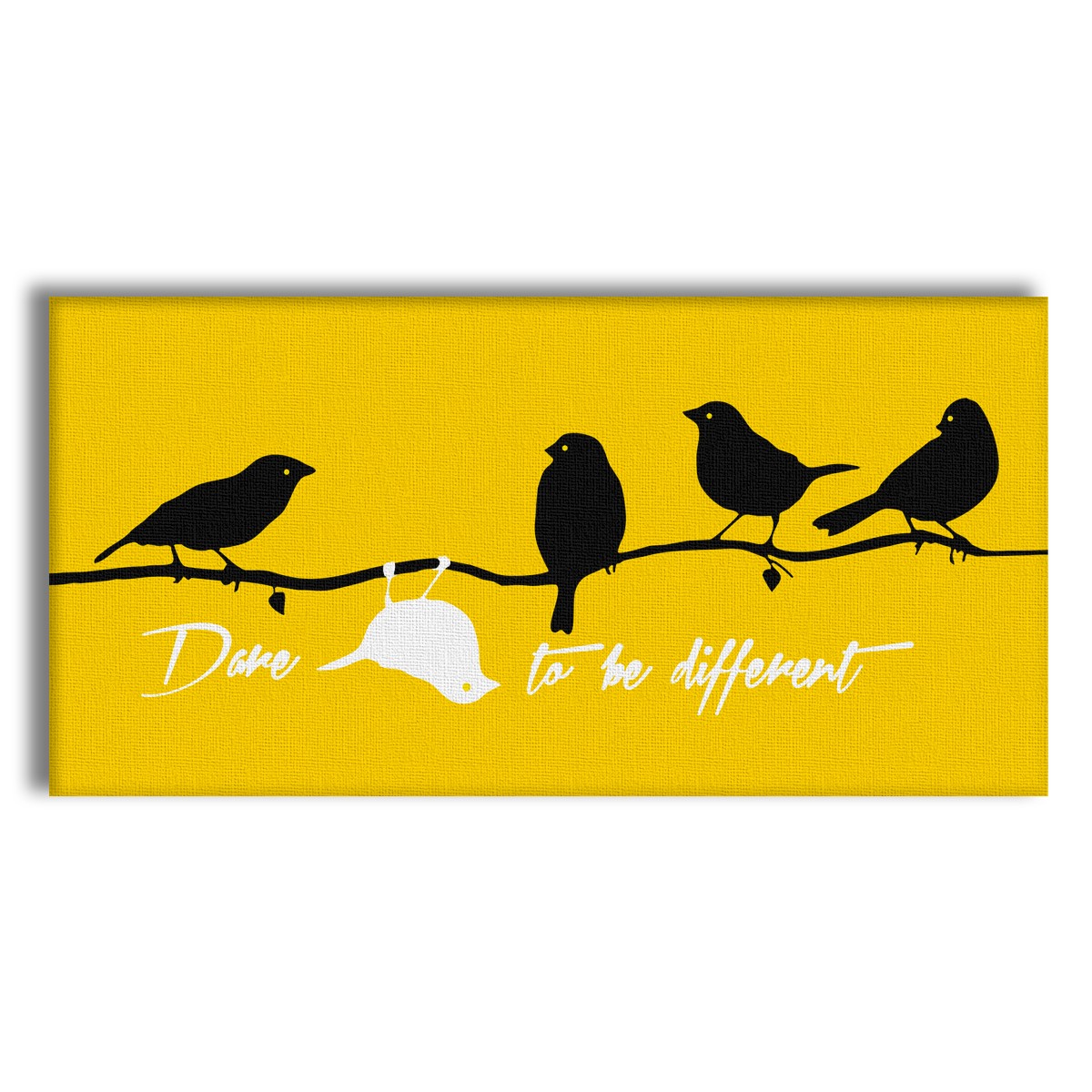 DARE TO BE DIFFERENT Quadro stampa su Canvas montato su telaio in legno Misura: 100x50 cm