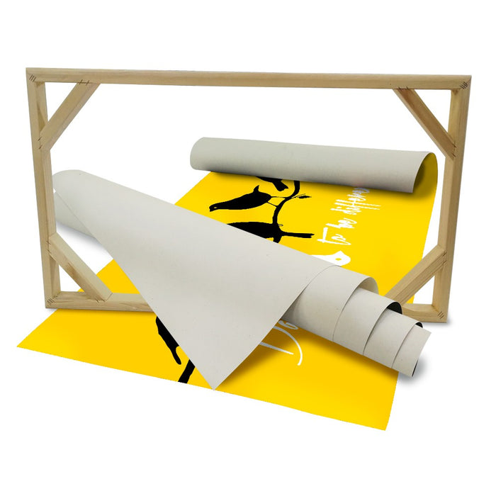 DARE TO BE DIFFERENT Quadro stampa su Canvas montato su telaio in legno Misura: 140x70 cm