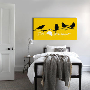 DARE TO BE DIFFERENT Quadro stampa su Canvas montato su telaio in legno Misura: 140x70 cm