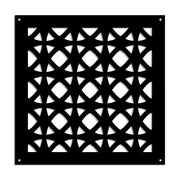 DARKSIDE - Pannello in PVC traforato - Parasole Colore: nero, Misura: 73x73 cm