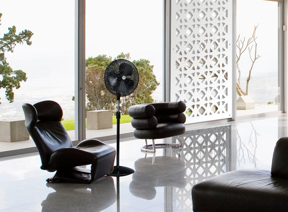 DARKSIDE - Pannello in PVC traforato - Parasole Colore: bianco, Misura: 98x198 cm