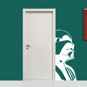 DARTH VADER - Adesivo murale wall sticker in vinile 55x130 cm Colore: bianco