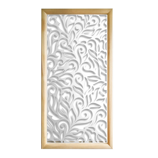 DECOR  - Moduli Decorativi in Legno e PVC Misura: 73x148 cm, Colore: bianco