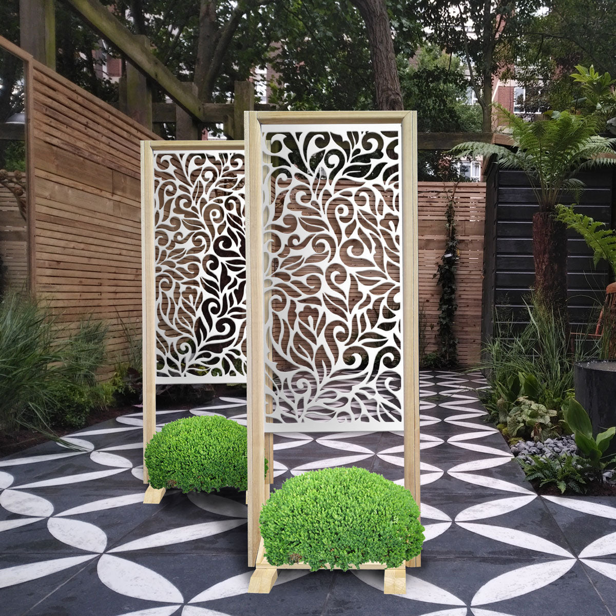 DECOR - Separè  - Paravento modulabile - 70x190cm - in Legno e PVC Colore: bianco