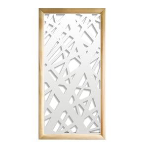 DIAGONAL LARGE - Moduli Decorativi in Legno e PVC Colore: bianco, Misura: 47x94 cm