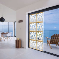 DIAGONAL LARGE - Moduli Decorativi in Legno e PVC Misura: 73x73 cm, Colore: bianco