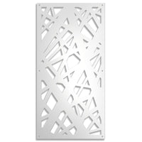 DIAGONAL LARGE - Pannello traforato in PVC - 10mm spessore Colore: bianco, Misura: 50x150 cm