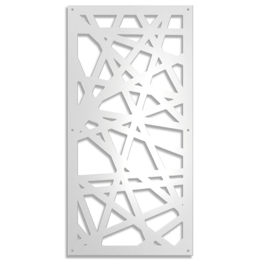 DIAGONAL MEDIUM - Pannello traforato in PVC - 10mm di spessore Colore: bianco, Misura: 47x94 cm