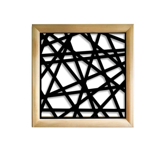DIAGONAL SMALL  - Moduli Decorativi in Legno e PVC Colore: nero, Misura: 98x98 cm
