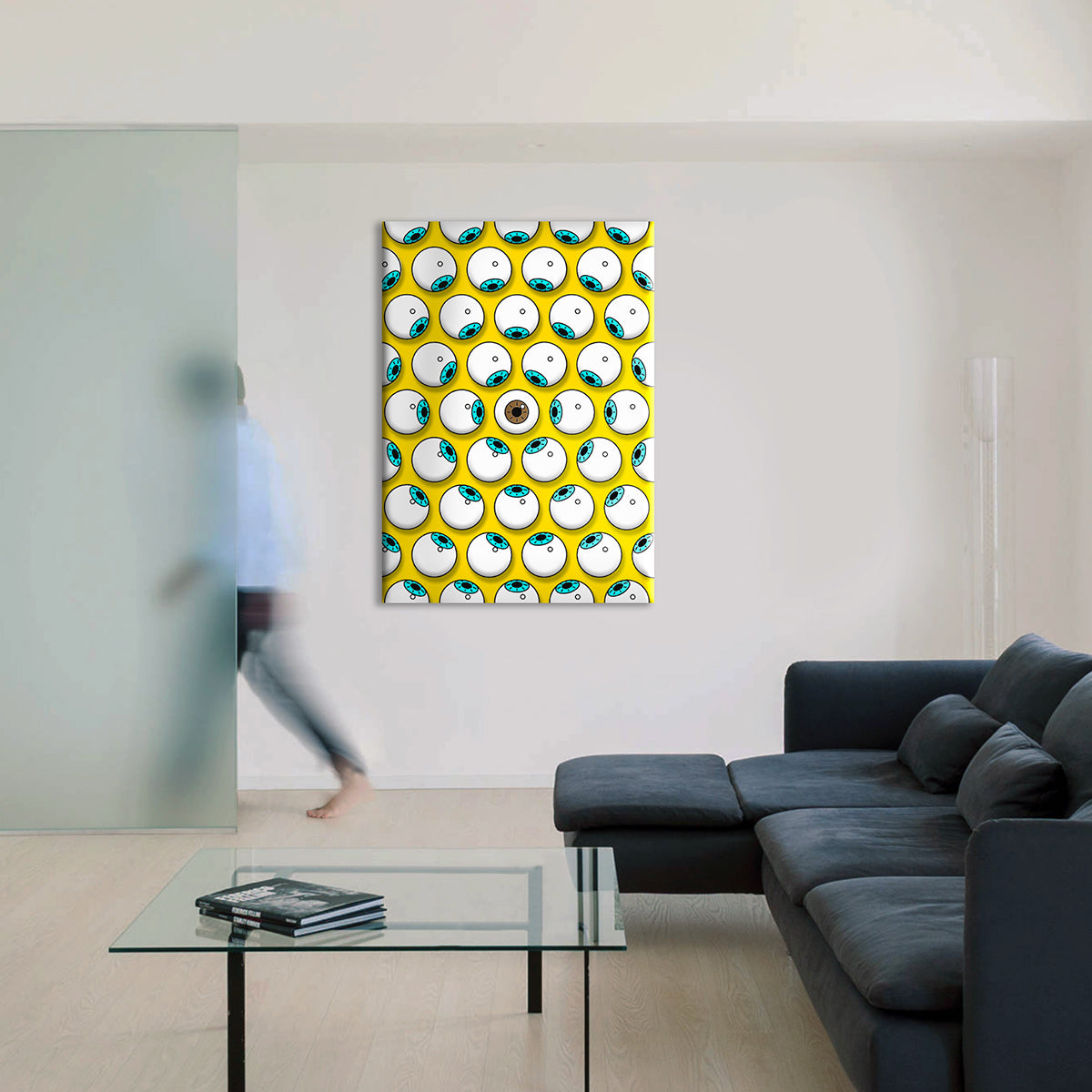 Diversity - Eyes - Quadro stampato su Canvas e montato su telaio in legno Misura: 50x70 cm