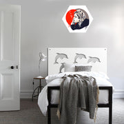 DOLPHIN - Pannello in PVC traforato - Parasole Misura: 48x48 cm, Colore: bianco