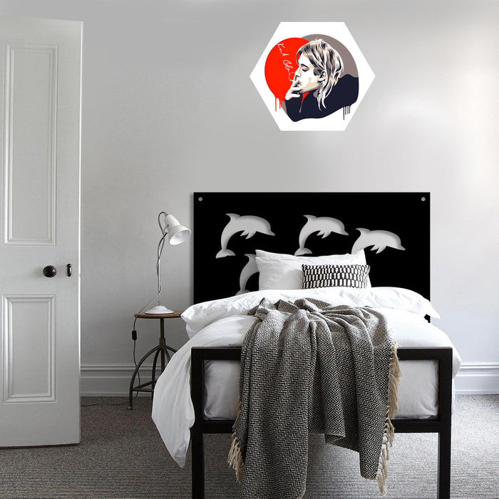 DOLPHIN - Pannello in PVC traforato - Parasole Misura: 48x48 cm, Colore: nero