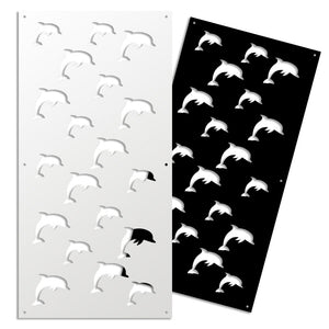 DOLPHIN - Pannello in PVC traforato - Parasole Misura: 98x198 cm, Colore: bianco