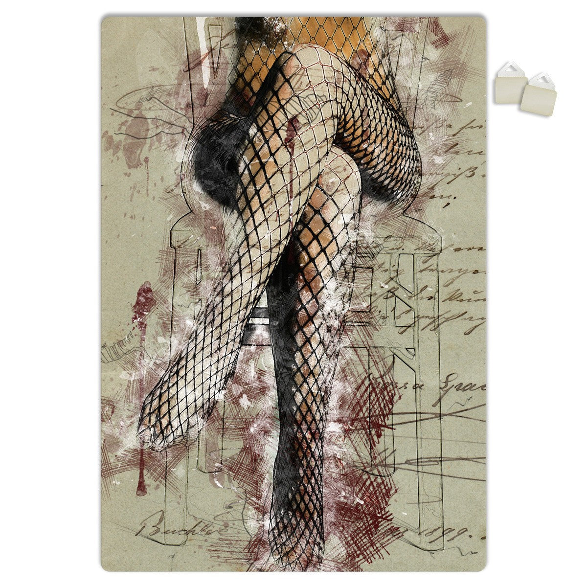 DONNA SEDUTA - POSTER in PVC da 3mm Misura: 70x100 cm