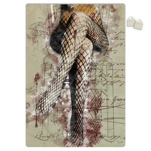 DONNA SEDUTA - POSTER in PVC da 3mm Misura: 70x100 cm