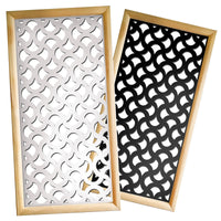 DROPS  - Moduli Decorativi in Legno e PVC Misura: 47x94 cm, Colore: bianco