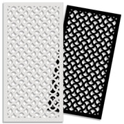 DROPS - Pannello in PVC traforato - Parasole Misura: 47x94 cm, Colore: bianco