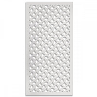 DROPS - Pannello in PVC traforato - Parasole Misura: 50x150 cm, Colore: bianco
