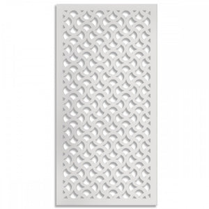 DROPS - Pannello in PVC traforato - Parasole Misura: 50x150 cm, Colore: bianco