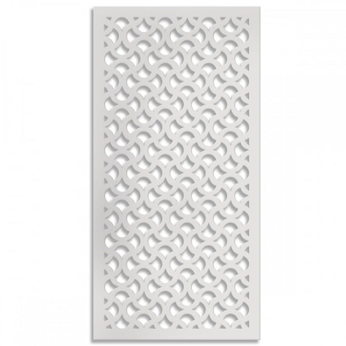 DROPS - Pannello in PVC traforato - Parasole Misura: 50x150 cm, Colore: bianco