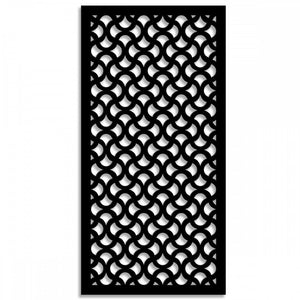 DROPS - Pannello in PVC traforato - Parasole Colore: nero, Misura: 50x150 cm