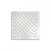 DROPS - Pannello in PVC traforato - Parasole Misura: 98x98 cm, Colore: bianco