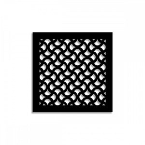 DROPS - Pannello in PVC traforato - Parasole Colore: nero, Misura: 73x73 cm