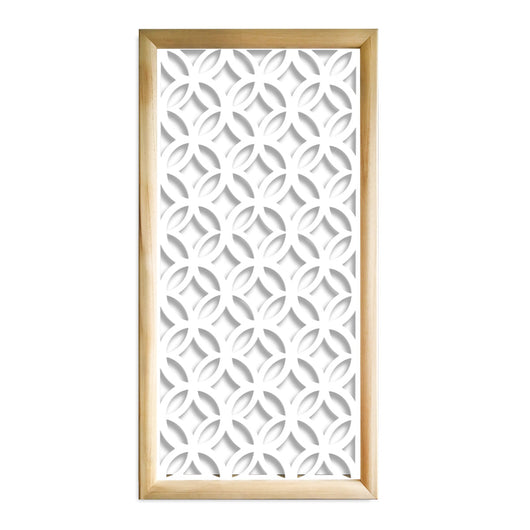 ECLECTIC - Moduli Decorativi in Legno e PVC Colore: bianco, Misura: 73x148 cm