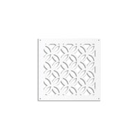 ECLECTIC - Pannello in PVC traforato - Parasole Misura: 98x98 cm, Colore: bianco