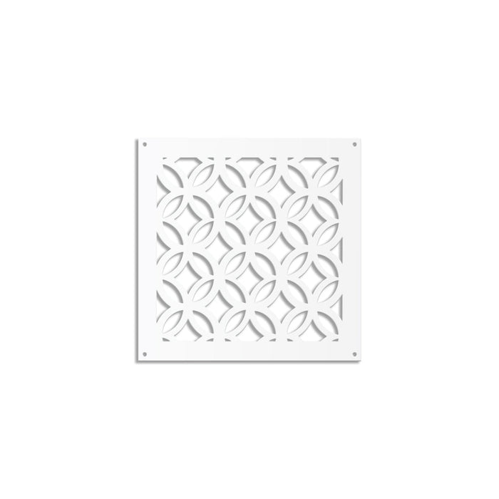ECLECTIC - Pannello in PVC traforato - Parasole Misura: 98x98 cm, Colore: bianco