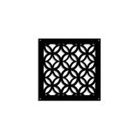 ECLECTIC - Pannello in PVC traforato - Parasole Misura: 73x73 cm, Colore: nero