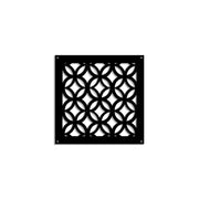 ECLECTIC - Pannello in PVC traforato - Parasole Colore: nero, Misura: 48x48 cm