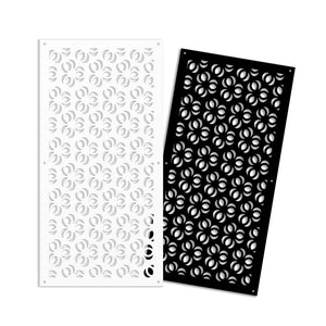 ELLISSE - Pannello in PVC traforato - Parasole Colore: bianco, Misura: 98x198 cm