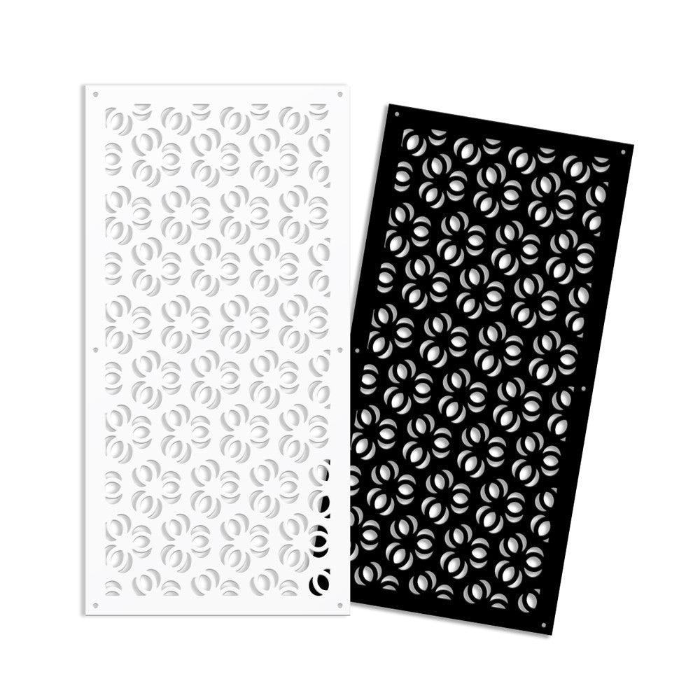 ELLISSE - Pannello in PVC traforato - Parasole Colore: nero, Misura: 73x148 cm