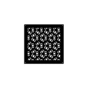 ELLISSE - Pannello in PVC traforato - Parasole Colore: nero, Misura: 48x48 cm
