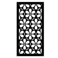 ESAPRIME - Pannello in PVC traforato - Parasole Misura: 50x150 cm, Colore: nero