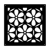 ESAPRIME - Pannello in PVC traforato - Parasole Misura: 48x48 cm, Colore: nero