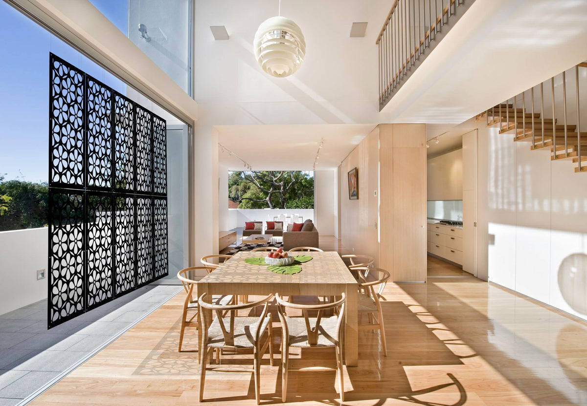 ESAPRIME - Pannello in PVC traforato - Parasole Misura: 50x150 cm, Colore: nero