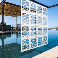 ESAPRIME - Pannello in PVC traforato - Parasole Misura: 73x73 cm, Colore: bianco