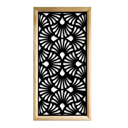 EVENTAILS - Moduli Decorativi in Legno e PVC Colore: nero, Misura: 73x148 cm
